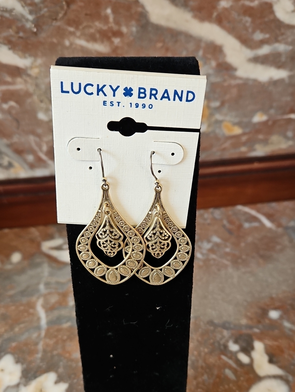 NWT Lucky Brand Metal BoHo Earrings